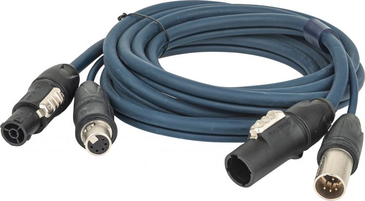 DAP-Audio FP-16 Hybrid Cable - powerCON TRUE1 & 5-pin XLR IP - DMX / Power DMX & Strom - 10 m