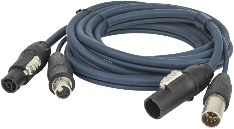 DAP-Audio FP-16 Hybrid Cable - powerCON TRUE1 & 5-pin XLR IP - DMX / Power DMX & Strom - 10 m