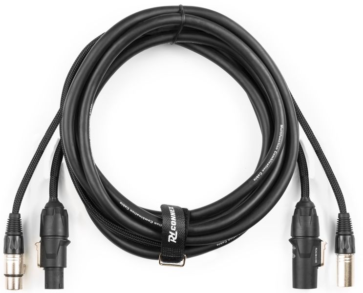 PD-Connex CX07-5 Kombi Kabel Powerconnector TR - XLR M / Powerconnector TR - XLR F 5m