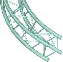 ALUTRUSS QUADLOCK 6082 Element f.Kreis 6m in.45°