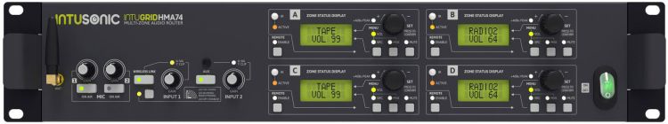 INTUSONIC HMA74 4-Zonen Audio Router