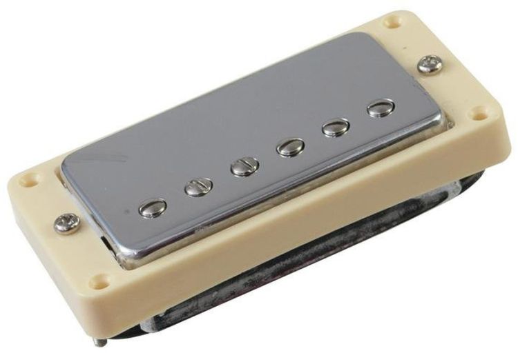 DIMAVERY Humbucker mit Silberkappe und Rahmen