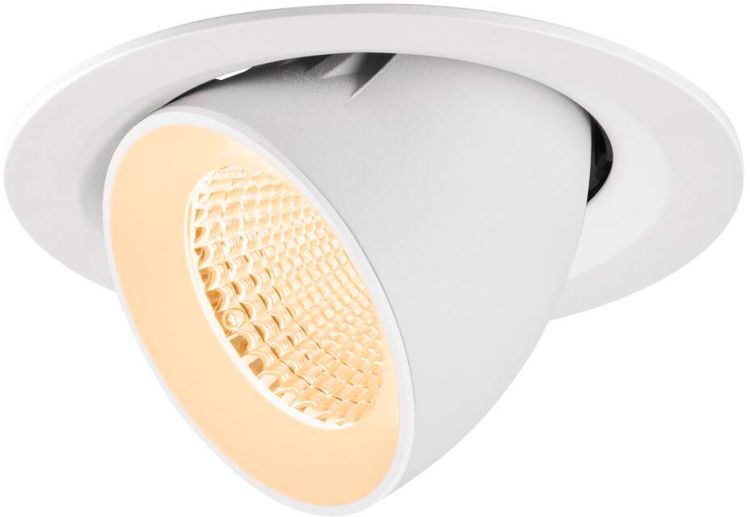 SLV NUMINOS® GIMBLE M, Deckeneinbauleuchte,, 2700 K, 40°, weiß