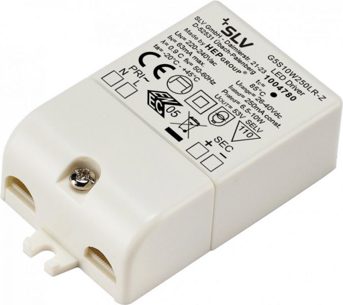 SLV Balasto eléctrico LED, 6,5-10 W 250 mA