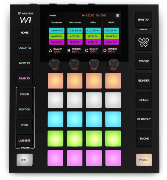 Wolfmix W1-MK3 Standalone-DMX-Performance-Controller