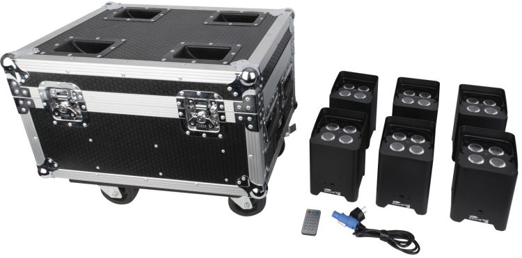 Showtec EventLITE 4/10 Q6 Set Flightcase inkl. 6 x EventLITE 4/10 Q6