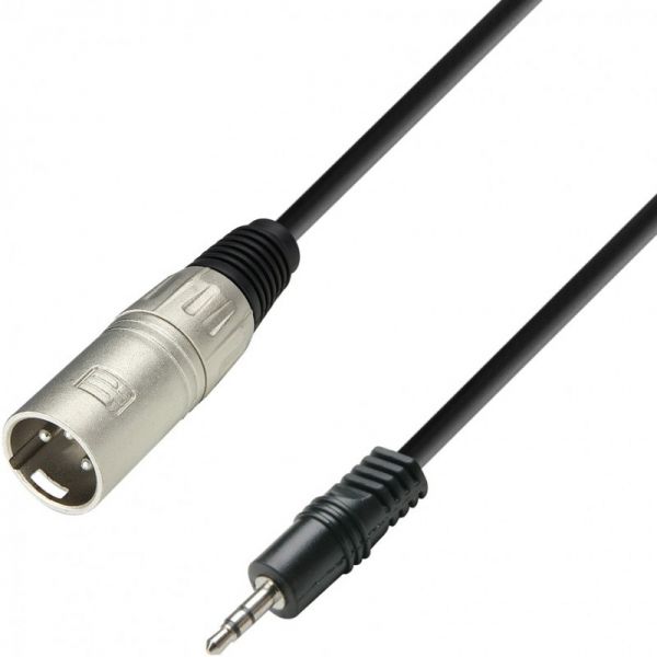 Adam Hall Cables K3 BWM 0100 - 3,5 mm Stereo-Klinke auf XLR, 1m