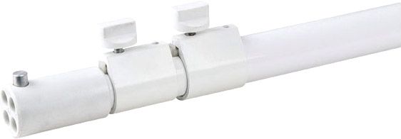 Telescopic upright - 3-way 180(h)-->400(h)cm, White (powder coat)