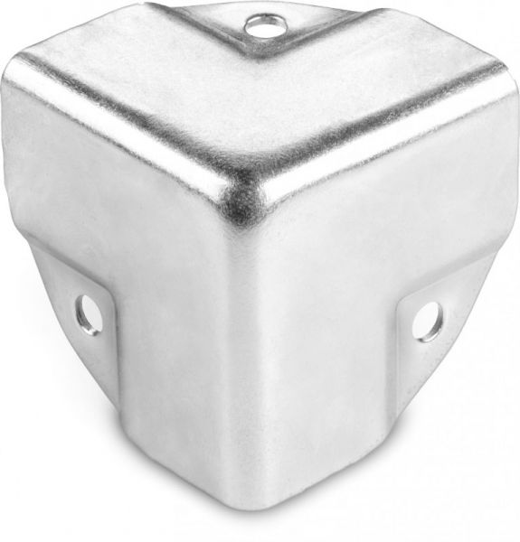 Adam Hall Hardware 4058 ZP - Flat Corner Large Stepped, Galvanized