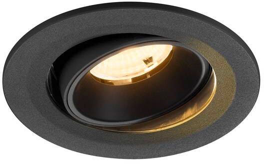 SLV NUMINOS® MOVE S, Deckeneinbauleuchte, 3000 K, 55°, IP20, rund, schwarz