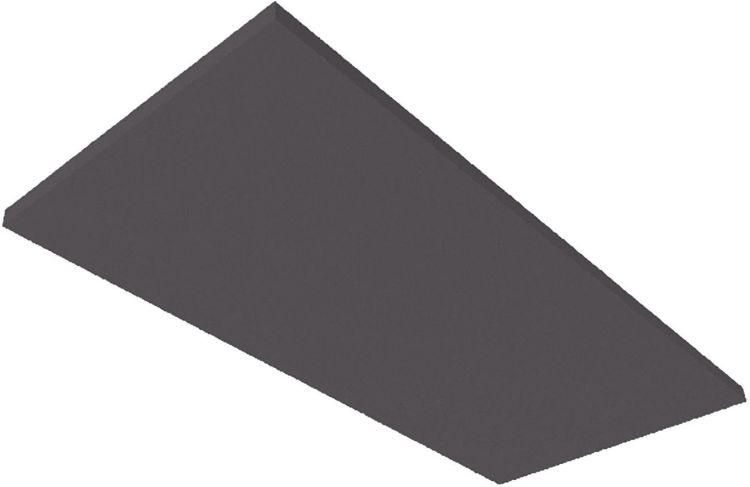 ISOLED Akustikabsorber H25 für Leuchtenrahmen mit Innenformat 500x1192mm, anthrazit
