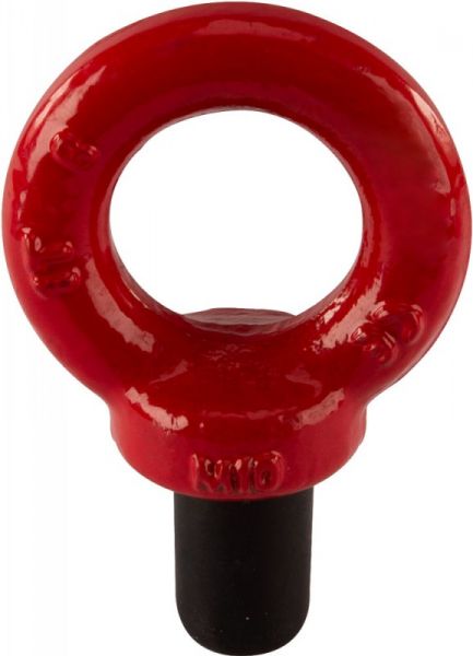 Riggatec Tornillo de anillo altamente resistente M10, rojo 1,0 t