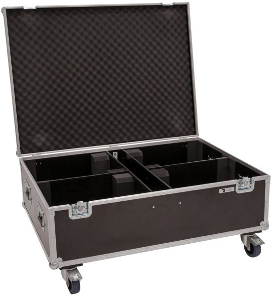 ROADINGER Flightcase 4x LED THA-150F Theater-Spot