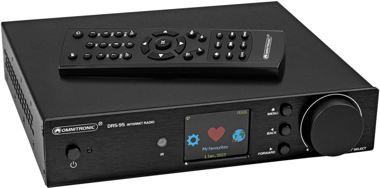 OMNITRONIC DRS-95 Internetradio mit DAB+ und Bluetooth
