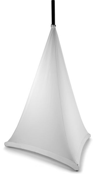beamZ LSS12B Lautsprecherständer Abdeckung weiß 120cm