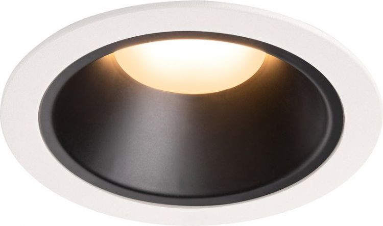 SLV NUMINOS, encastré de plafond intérieur, 55°, blanc/noir, LED, 2700K