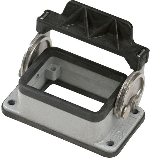 6 Pole Chassis Open Bottom Grey with Clips