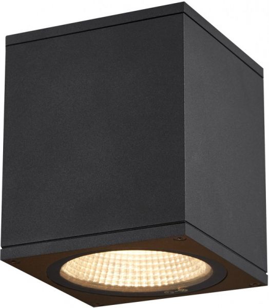 SLV ENOLA, plafonnier extérieur, carré, M, anthracite, LED, 10W, 3000K/4000K, IP65