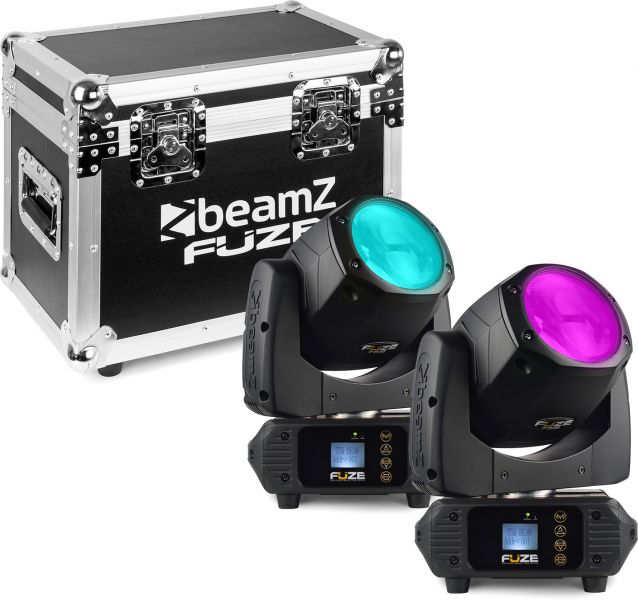 beamZ Fuze75B Beam 75W LED Moving Head Set 2 Stück im Flightcase
