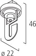 Eutrac Mechanischer Universalhaken weiß