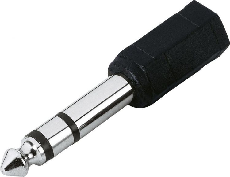 Adam Hall Connectors 7543 Adapter 3,5 mm stereo Klinke female auf 6,3 mm s