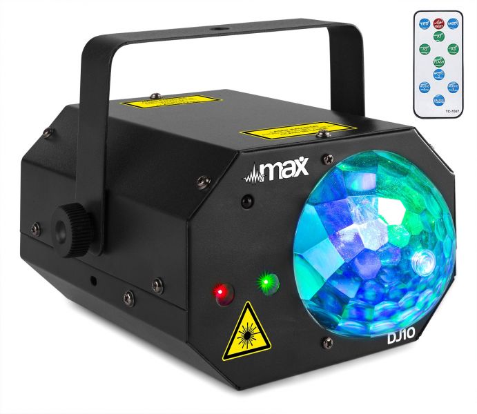 Max DJ10 Jelly Moon mit rotem/grünem Laser