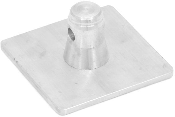 ALUTRUSS SINGLELOCK Bodenplatte M-10 (eckig) MALE