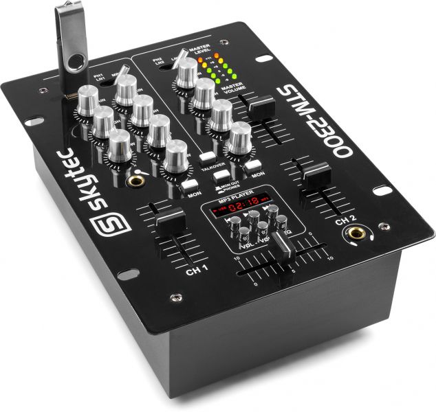 Skytec STM-2300 2-Kanal-Mischpult USB/MP3