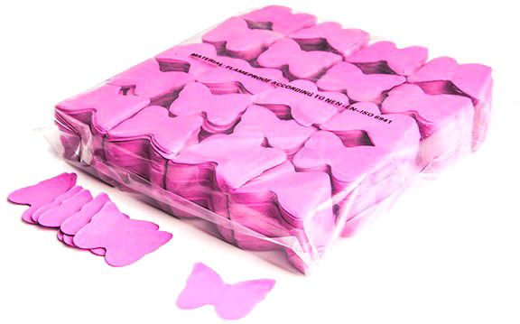 Magic FX Slowfall Konfetti Schmetterlinge Ø 55mm - Pink 1kg