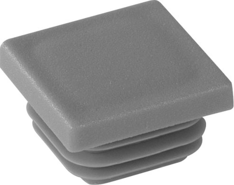 Riggatec Endkappe Grau für 30 x 30 x 2,5-5 mm Rohr Vierkant