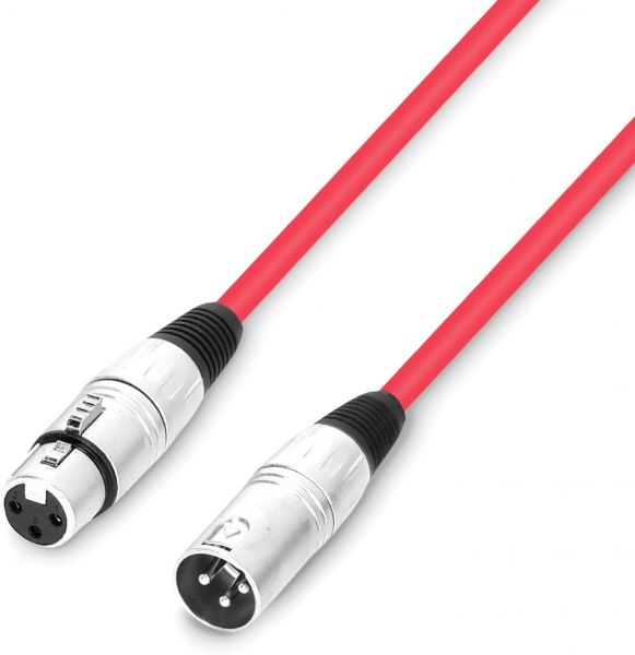 Adam Hall Cables 3 STAR MMF 0050 RED - Mikrofonkabel XLR 0,5 m rot