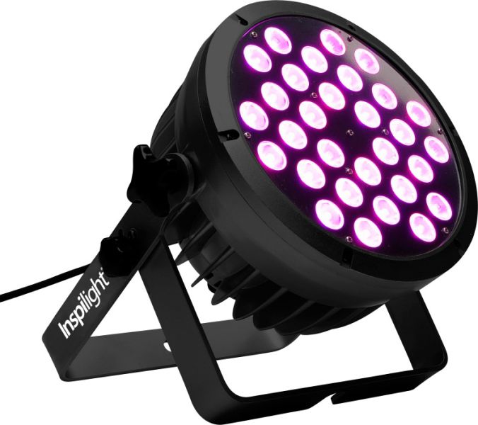 Inspilight Razorbeam RGB 30 x 3W schwarz -B-Stock-