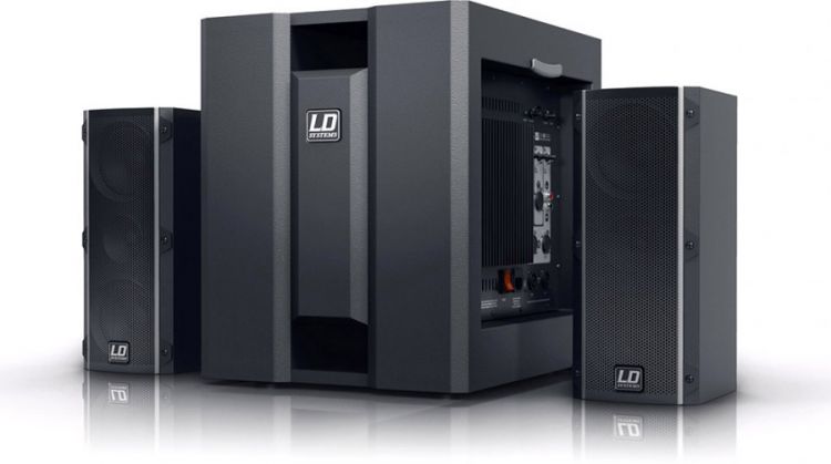 LD Systems DAVE 8 ROADIE Portables PA-System aktiv mit 3 Kanal Mixer