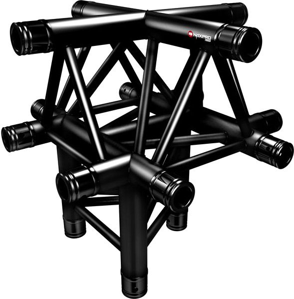 Naxpro-Truss FD 33 C52 90° 5 Weg Winkel
RAL9005 - Schwarz - Seidenmatt