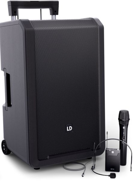 LD Systems ANNY® 12 HBH2 B6 - 12" Mobiler Bluetooth® PA-Lautsprecher mit Akkus, Mixer