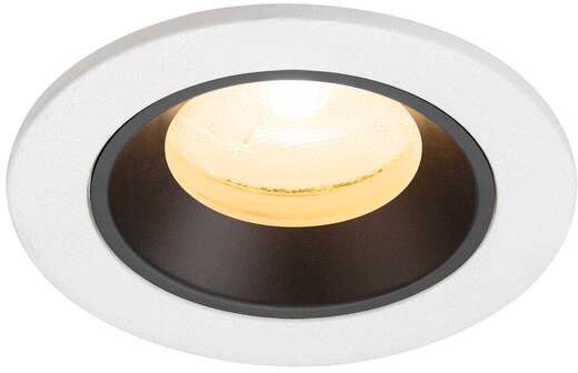 SLV NUMINOS® XS, Deckeneinbauleuchte weiß/schwarz 3000 K 20°