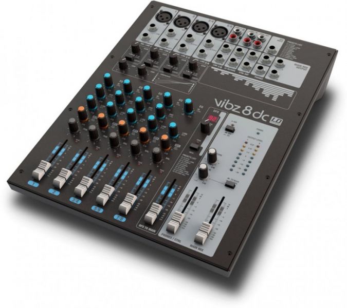 LD Systems VIBZ 8 DC 8-Kanal Mischpult mit DFX und Kompressor