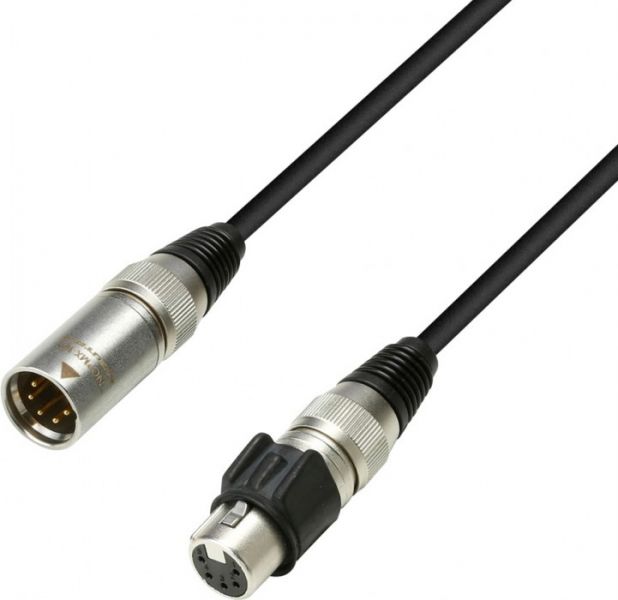 Adam Hall Cables K5DIJ0500 DMX Kabel 5-Pin-HD-Neutrik XLR male auf XLR fem