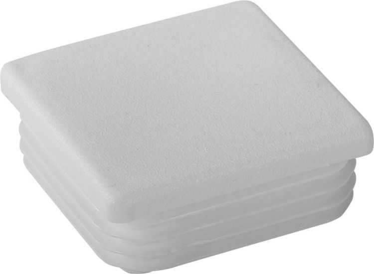 Riggatec Endkappe signalweiß für 50 x 50 x 0,8-3 mm Rohr Vierkant