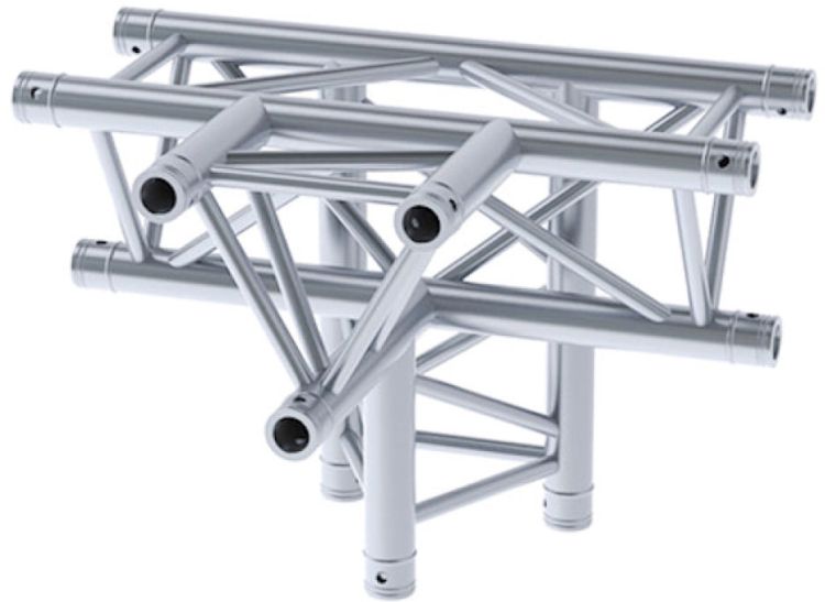 LITECRAFT TRUSS LT33 C42 4-Weg T-Stück, Spitze unten, inkl. Verbindersatz