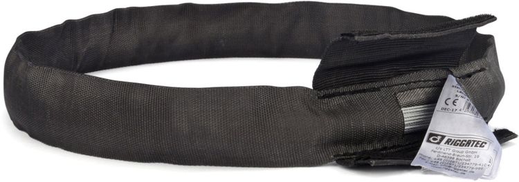 Riggatec Rundschlinge Steelflex Schwarz 2t. Nutzlänge:2,0 m - Umfang:4,0 m