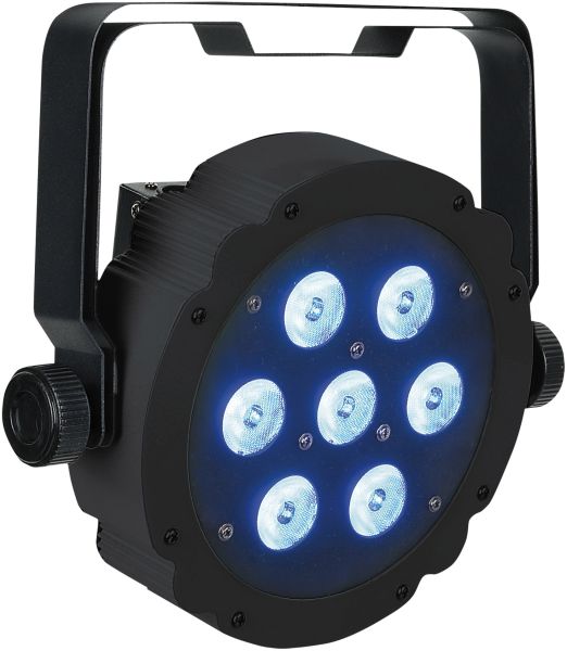 Showtec Compact Par 7 Tri - RGB, schwarzes Gehäuse