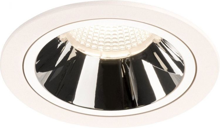 SLV NUMINOS, encastré de plafond intérieur, 20°, blanc/chrome, LED, 4000K