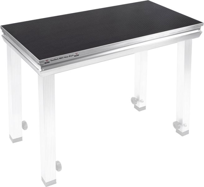 Bullstage Bühnenpodest TourDeck outdoor 1x0,5m Hexa schwarz -B-Stock-