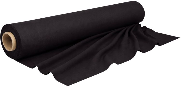 SHOWGEAR Deko Molton 160 g/m² Bolt Schwarz, 30 m Schwarz – 1,3 x 30 m (B x L)
