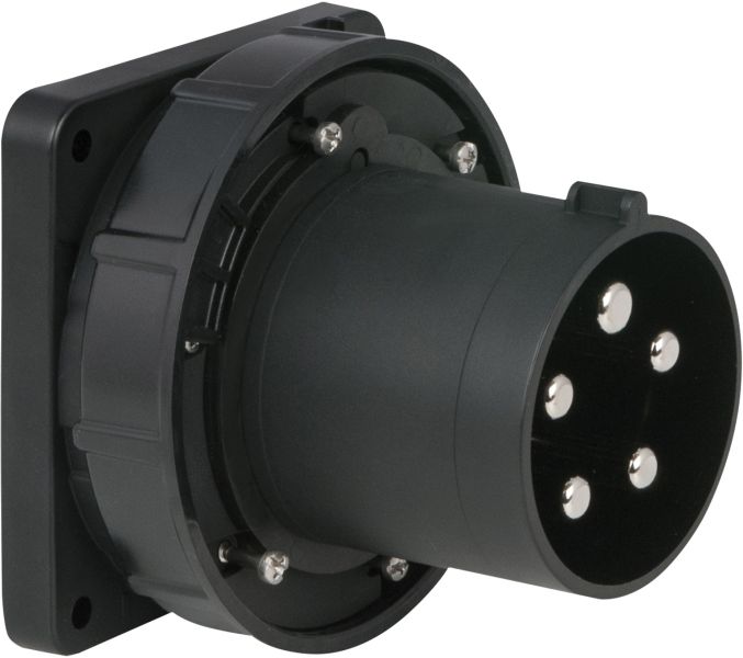 PCE CEE 125A 400V 5p Sockel männlich - Schwarz, IP67
