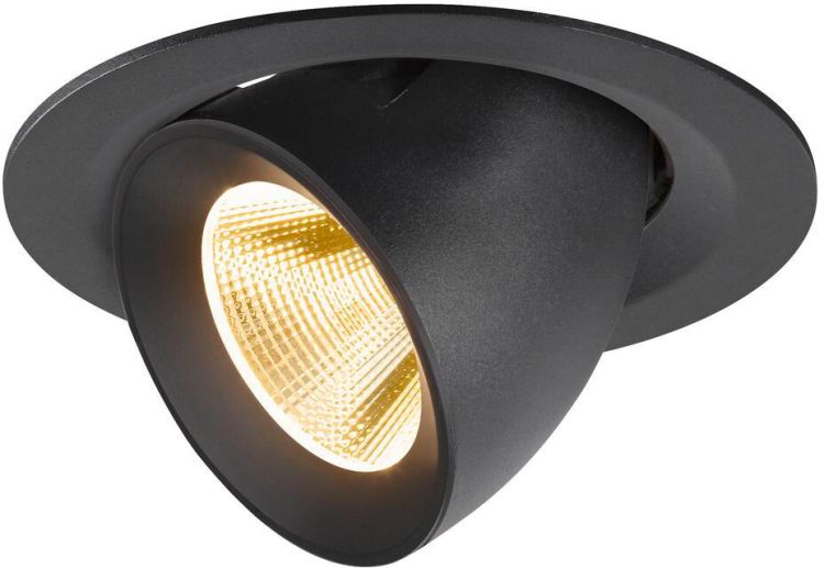 SLV NUMINOS® GIMBLE M, Deckeneinbauleuchte,, 3000 K, 20°, schwarz