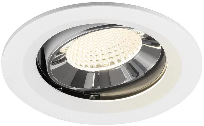 SLV NUMINOS® MOVE M, Deckeneinbauleuchte weiß/chrom 4000 K 40°