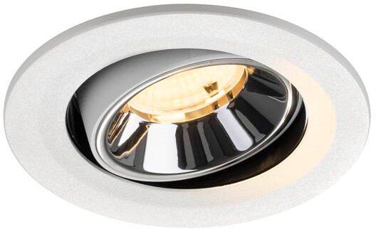 SLV NUMINOS® MOVE S, Deckeneinbauleuchte weiß/chrom 3000 K 55°