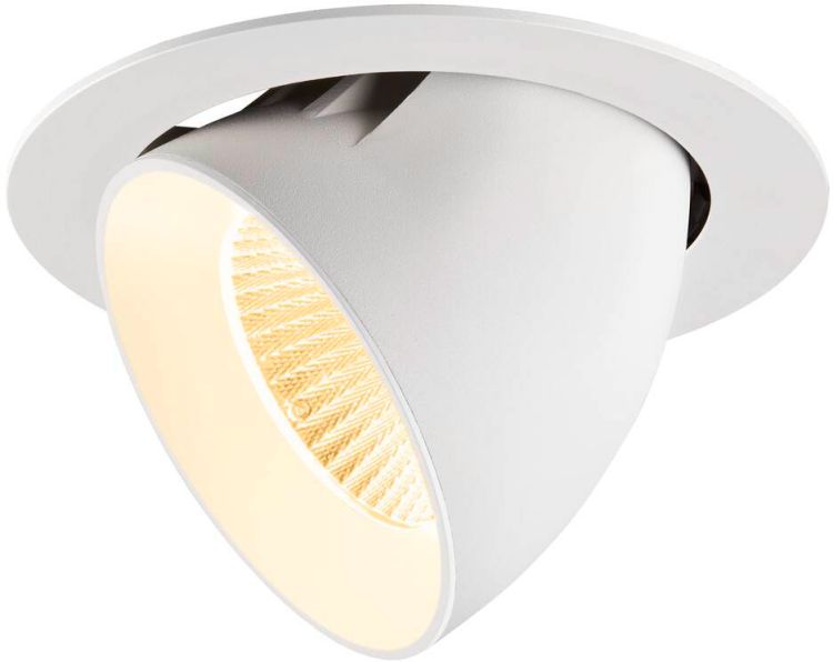 SLV NUMINOS® GIMBLE XL, Deckeneinbauleuchte,, 3000 K, 20°, weiß